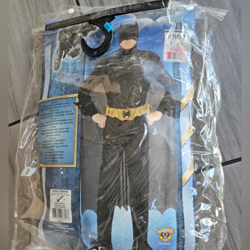 Batman LARGE Black Costume with Gold Belt
